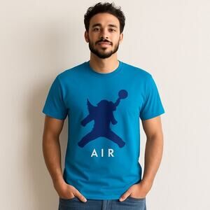Nike Jordan Air Retro Blue Elephant Dunk T-Shirt Men’s Medium